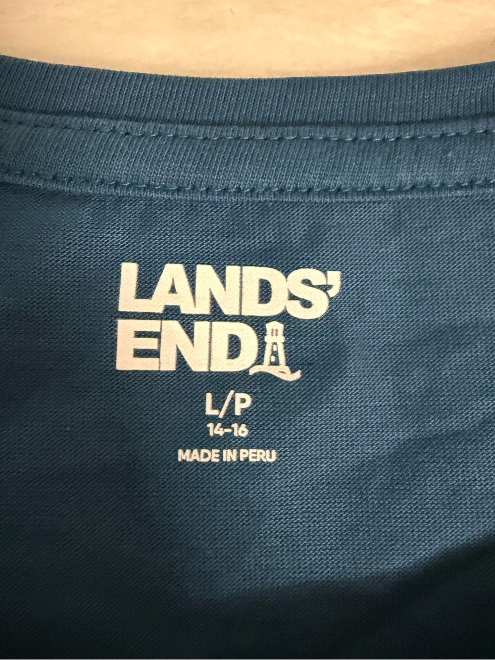 Lands' End Women's Deep Teal Blue Crewneck Tunic - Picture 2 of 6